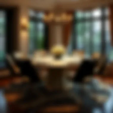 Elegant Round Table Setting Elegant round table set for ten guests