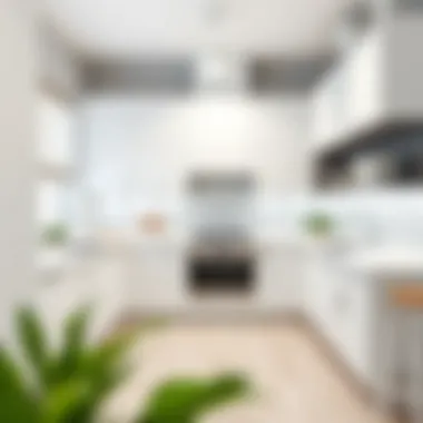 Modern Elegance in White Kitchen Design Elegant white kitchen with modern design elements