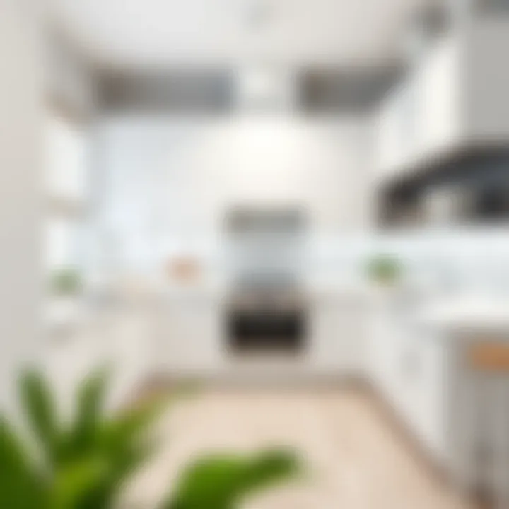 Modern Elegance in White Kitchen Design Elegant white kitchen with modern design elements