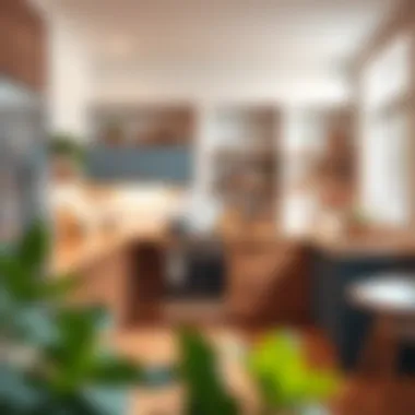 Harmonious Color Palettes for Your Kitchen A stylish kitchen with complementary color palettes