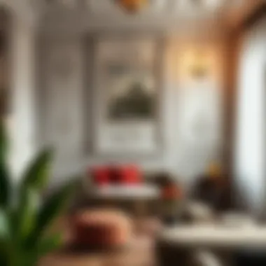 Cozy atmosphere created by decorative plaster elements