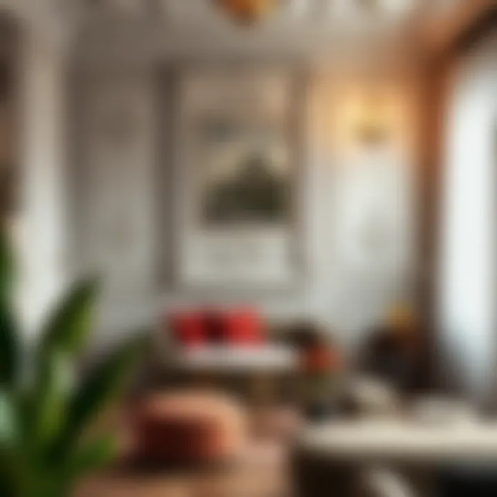 Cozy atmosphere created by decorative plaster elements