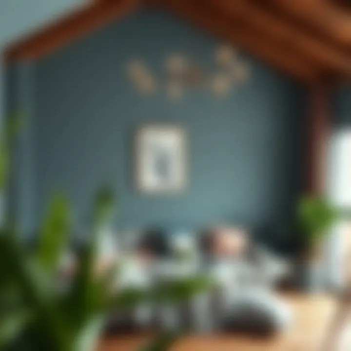 Elegant color palette for attic decoration