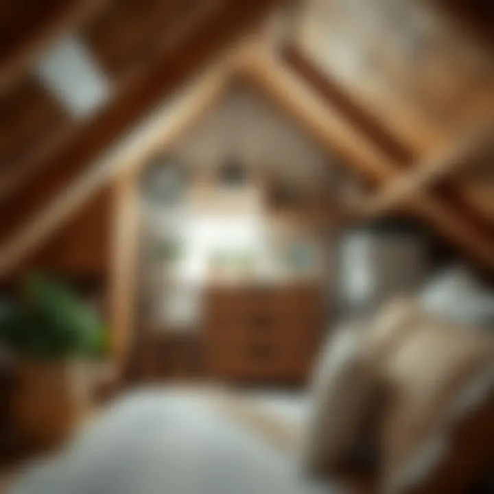 Functional storage solutions in an attic space