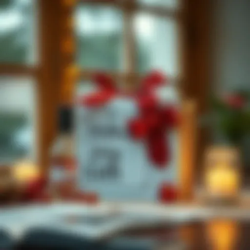 A thoughtful gift for Father's Day displayed elegantly