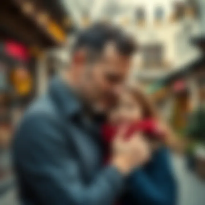 Artistic Representation of Father's Love An artistic representation of love and respect for fathers