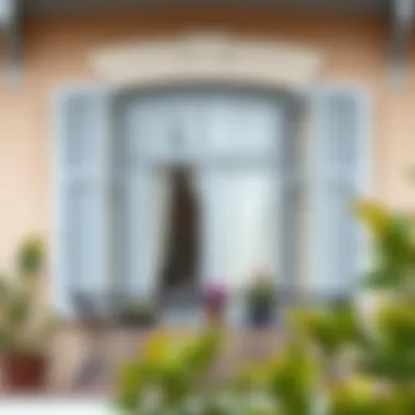 Variety of balcony window styles reflecting personal taste.