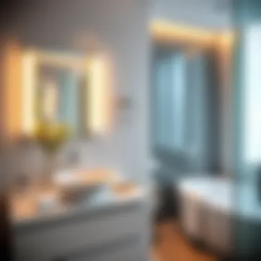 Stylish LED Fixtures for Enhanced Bathroom Aesthetics Stylish LED fixtures enhancing bathroom aesthetics