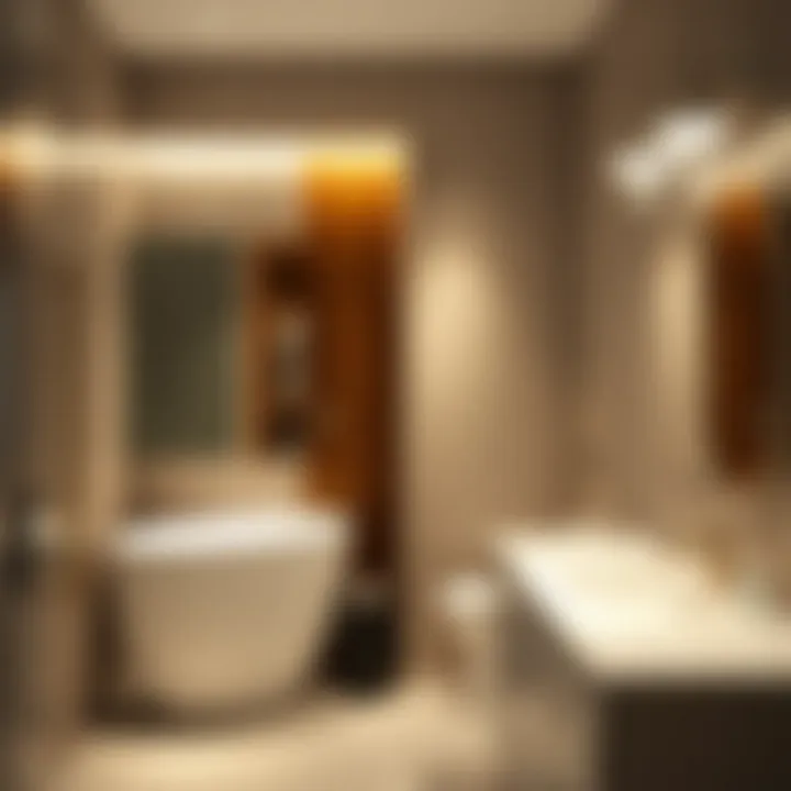 Elegant bathroom lighting design showcasing modern fixtures