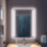 Elegant Ambient Lighting for Bathroom Mirrors Elegant bathroom mirror lighting showcasing ambient glow