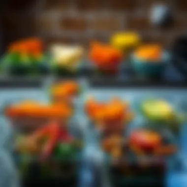 Healthy meal prep ideas highlighted with vibrant colors