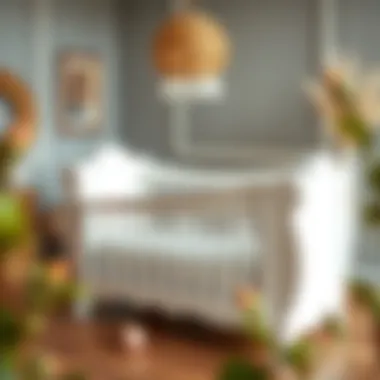 Elegant White Wooden Cradle Design Elegant white wooden cradle design