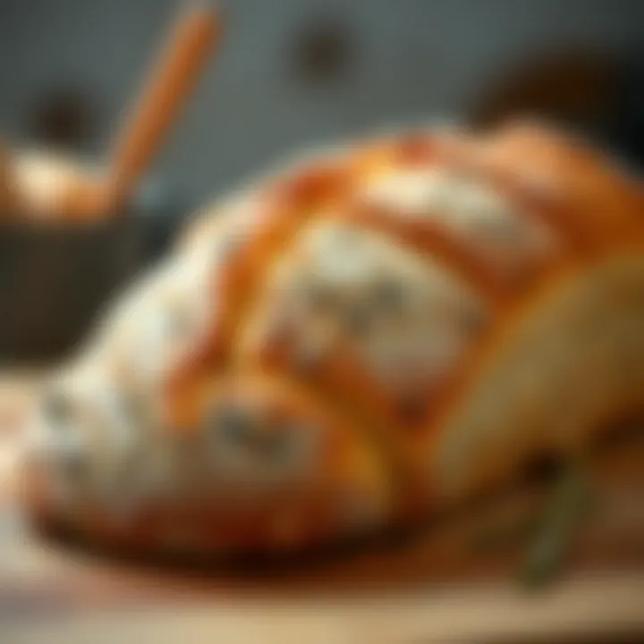 Artisan bread loaf with a crispy crust