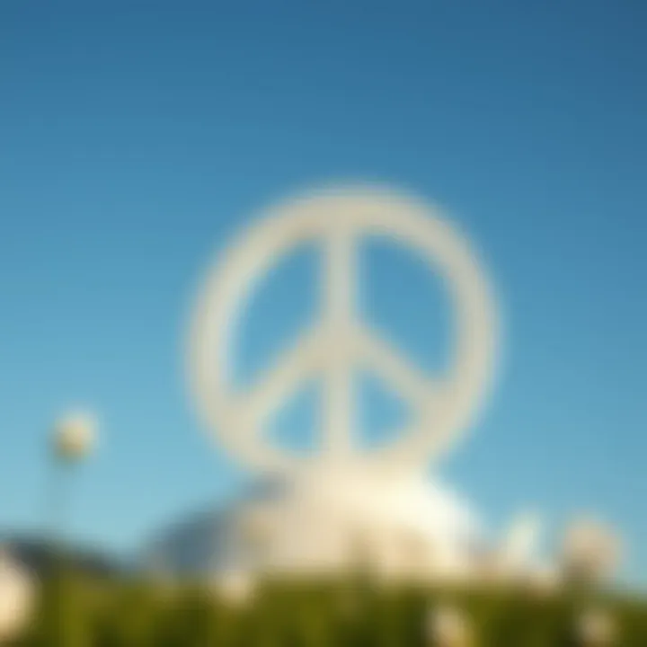 Symbol of Peace An artistic representation of white symbolizing peace and tranquility.