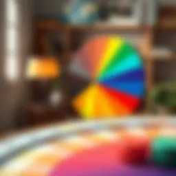 Color wheel showcasing primary, secondary, and tertiary colors