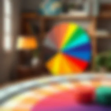 Color wheel showcasing primary, secondary, and tertiary colors