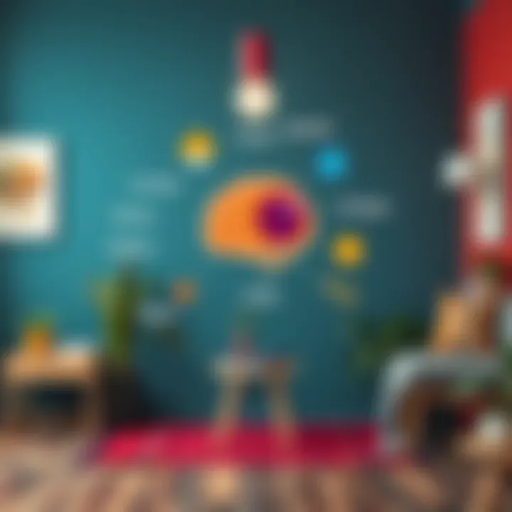 Graphical representation of color psychology concepts