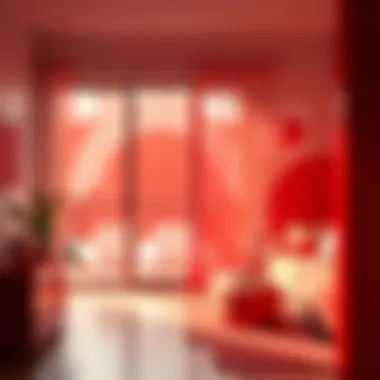 Visual representation of red hues and their origins