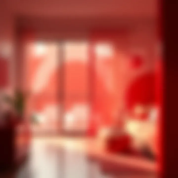 Visual representation of red hues and their origins