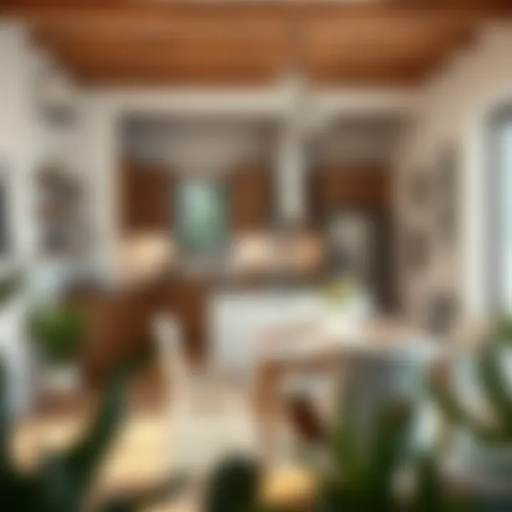 Cozy dining area integrated with an American kitchen