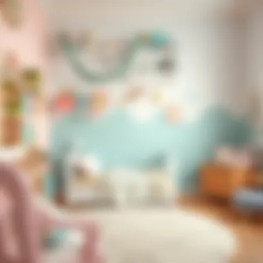 Creative color palette for a child's room