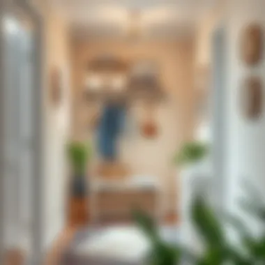 Functional storage solutions in a stylish entryway