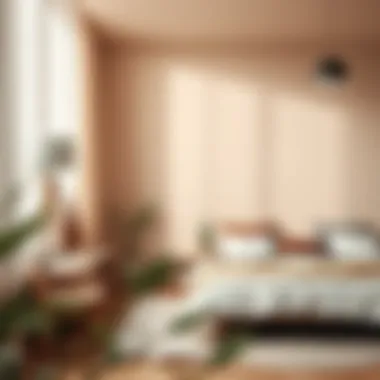 Thoughtful color palette creating a serene atmosphere in a bedroom