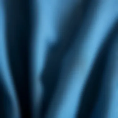 Close-up of denim fabric with a fresh scent