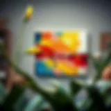 A vibrant painting showcasing abstract creativity