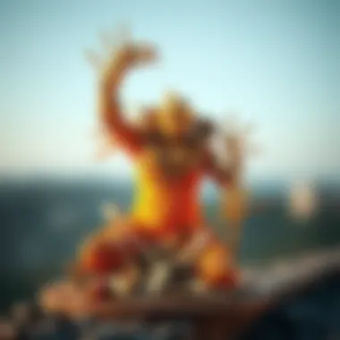 An intricate sculpture made from recycled materials