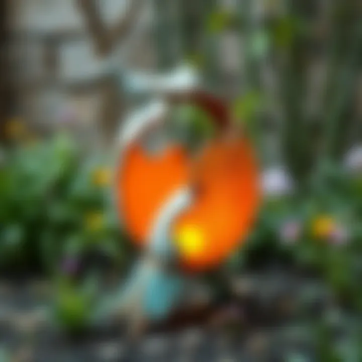 DIY Sculpture from Recycled Materials A DIY garden sculpture made from recycled materials