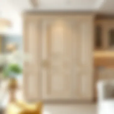 Elegant Finished Cabinet A finished cabinet door displayed in an elegant home setting