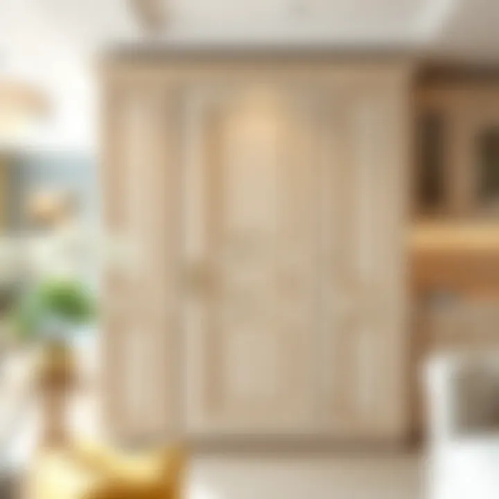 Elegant Finished Cabinet A finished cabinet door displayed in an elegant home setting