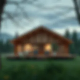 Elegant design showcasing modern cabin aesthetics