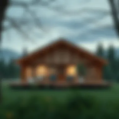 Modern Aesthetic of Dusk Cabins Elegant design showcasing modern cabin aesthetics