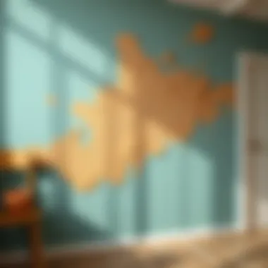 Innovative Use of Sponging for Artistic Walls Creative sponging technique on a wall