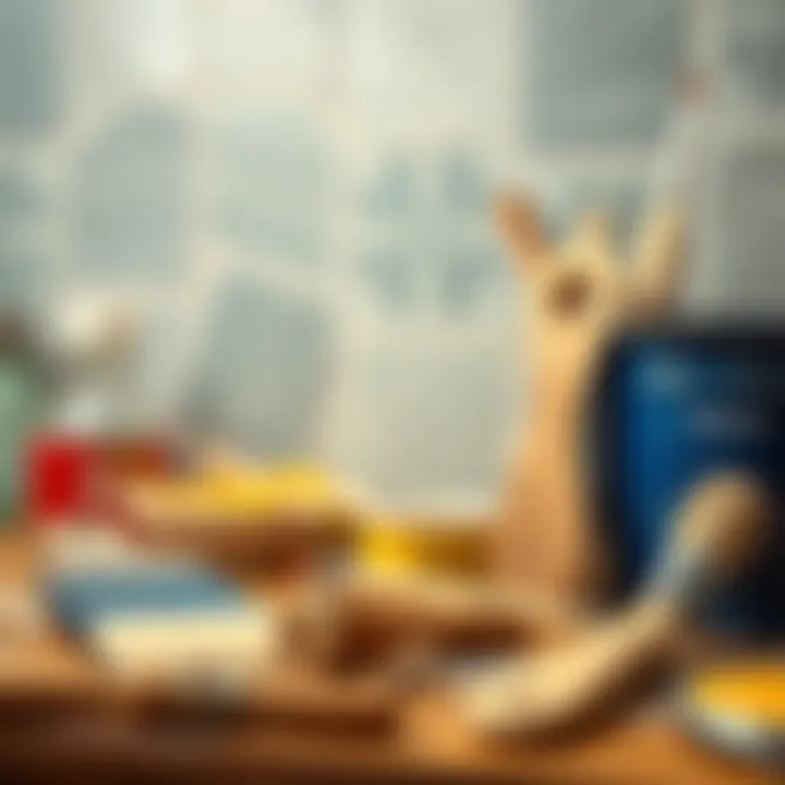 Painting Tools and Materials Tools and materials used for tile painting