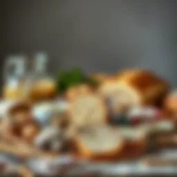 A selection of high-quality ingredients for bread making