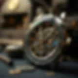 Intricate craftsmanship of a handmade watch face