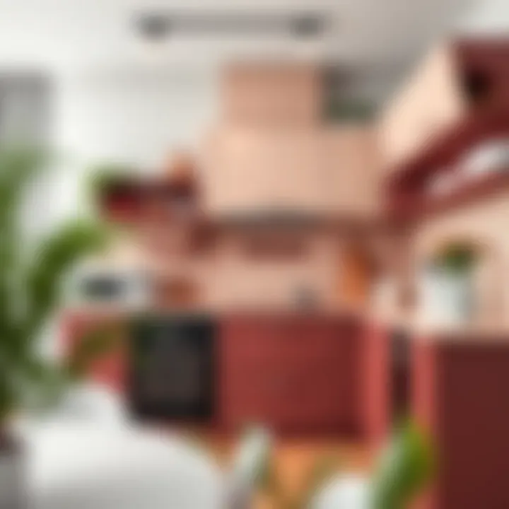 Elegant color scheme enhancing a compact kitchen space