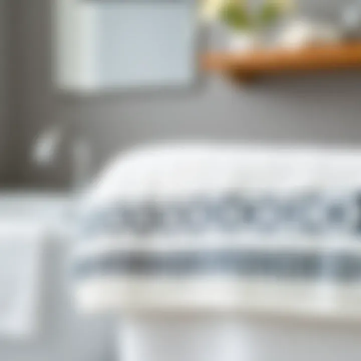 Contemporary Geometric Towel Border Modern geometric pattern on towel border