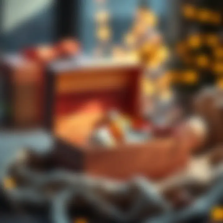 A thoughtful gift box filled with personal items