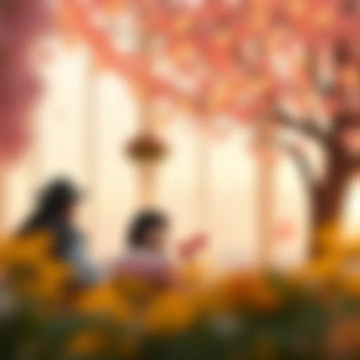 An artistic representation of memories shared between partners