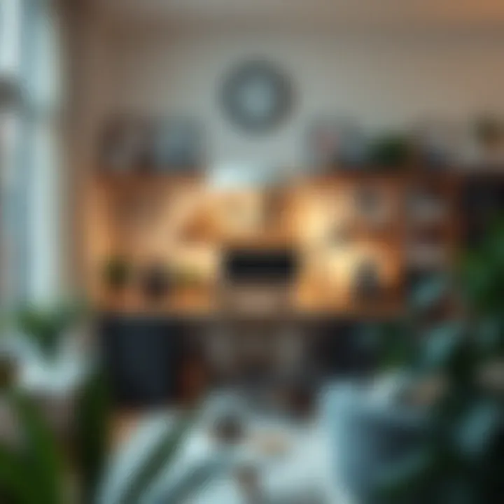 Inspirational home office setup integrating creativity and productivity.