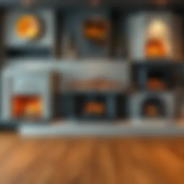 Variety of Fireplace Designs Different types of fireplaces showcasing various designs and styles