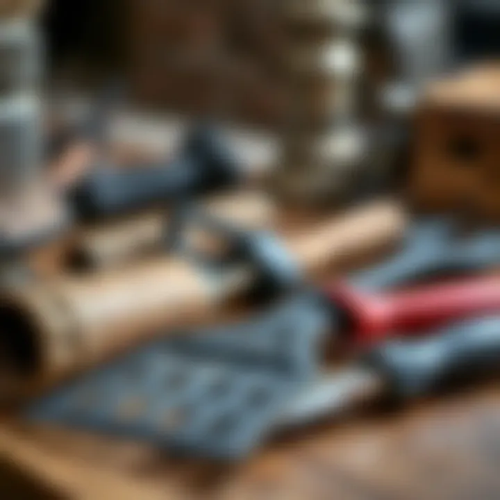 Tools for Fireplace Maintenance Close-up of fireplace maintenance tools laid out for care and upkeep