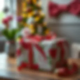 A beautifully wrapped gift symbolizing Father's Day