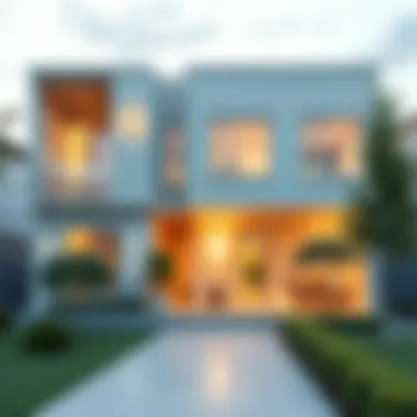 Elegant home with a modern color scheme