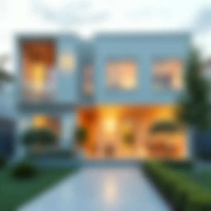 Elegant home with a modern color scheme