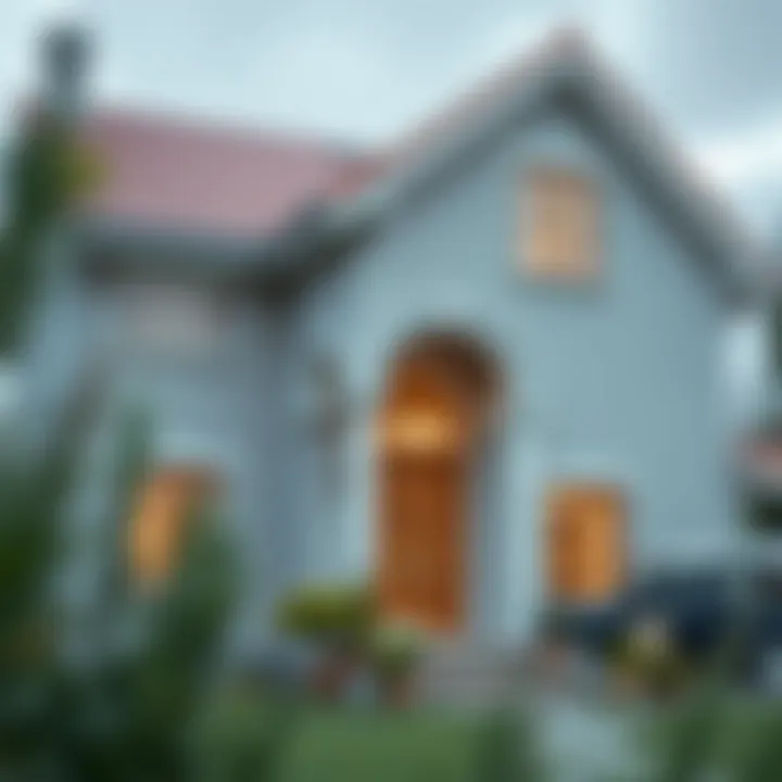 A beautifully painted home highlighting texture and depth